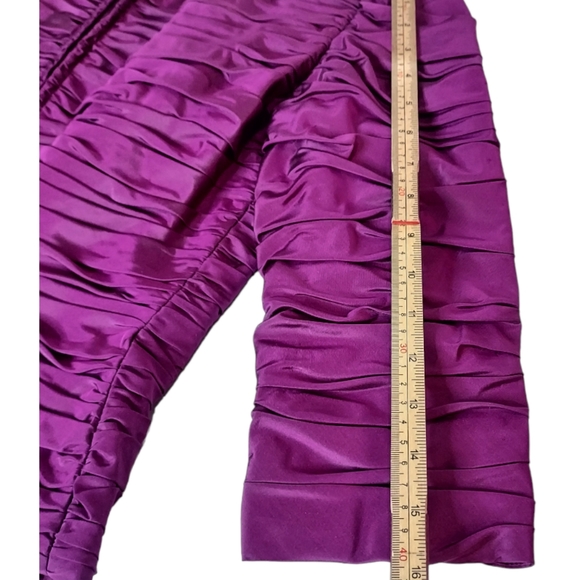 NWT Chetta B Sherrie Bloom Peter Noviello Silk 2 Piece Magenta Formal Outfit - Picture 5 of 13